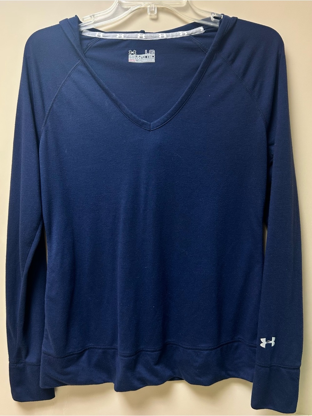 Under Armor Navy Athletic Top with White Trim
